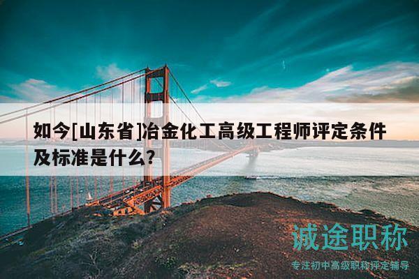 如今[山東省]冶金化工高級(jí)工程師評(píng)定條件及標(biāo)準(zhǔn)是什么？