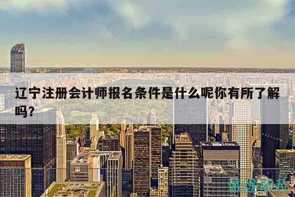 遼寧注冊(cè)會(huì)計(jì)師報(bào)名條件是什么呢你有所了解嗎？
