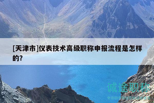 [天津市]儀表技術高級職稱申報流程是怎樣的？