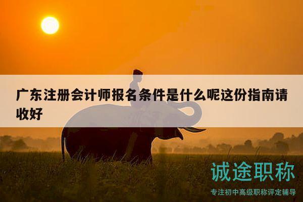 廣東注冊會(huì)計(jì)師報(bào)名條件是什么呢這份指南請收好